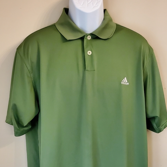 green adidas golf shirt